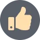 Home icon thumbs up 98w